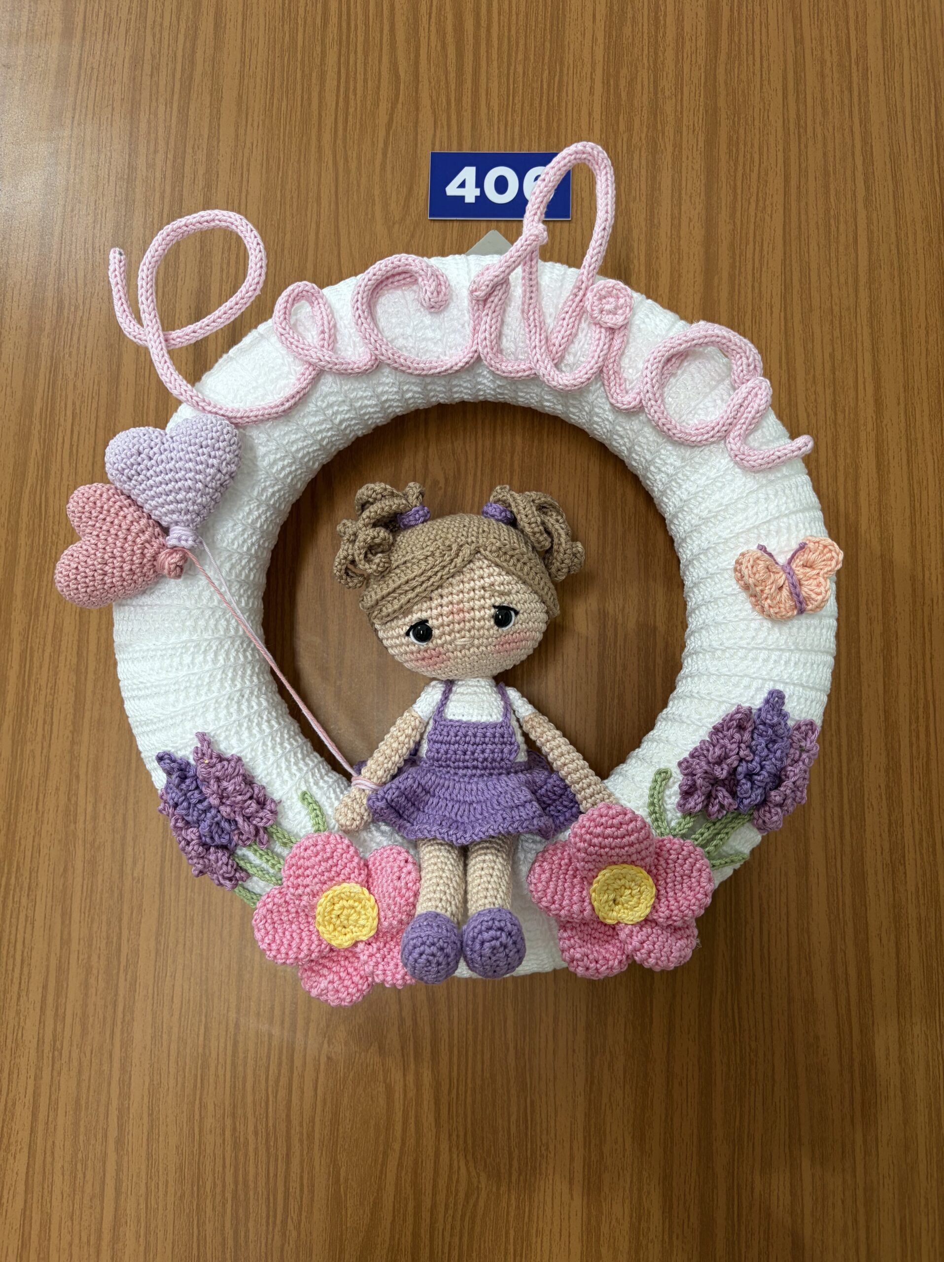 Porta Maternidade Amigurumi – Tema Flores | Crochê Artesanal Personalizado