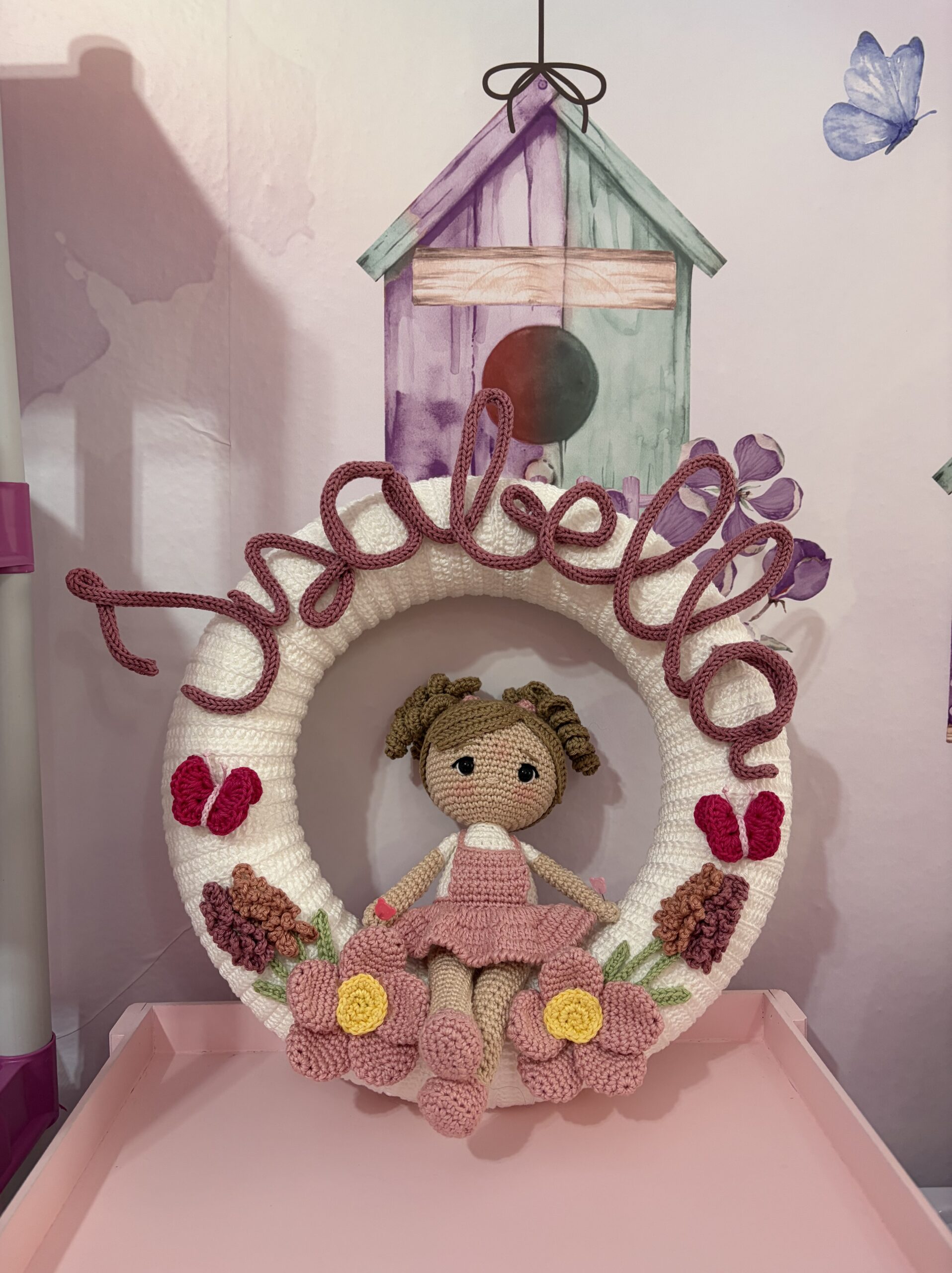 Porta Maternidade Amigurumi – Tema Flores | Crochê Artesanal Personalizado - Imagem 3