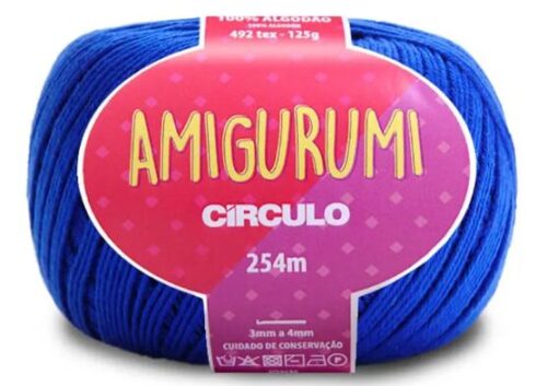 Linha Amigurumi Círculo Azul Bic – Fio de Crochê 100% Algodão 125 g