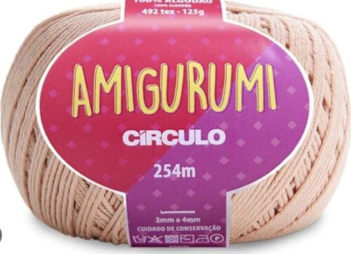 Linha Amigurumi Círculo Chantilly – Fio de Crochê 100% Algodão 125 g