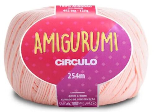 Linha Amigurumi Círculo Macadâmia – Fio de Crochê 100% Algodão 125 g