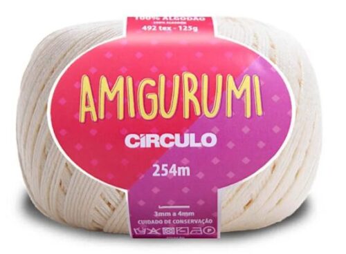 Linha Amigurumi Círculo Off White – Fio de Crochê 100% Algodão 125 g